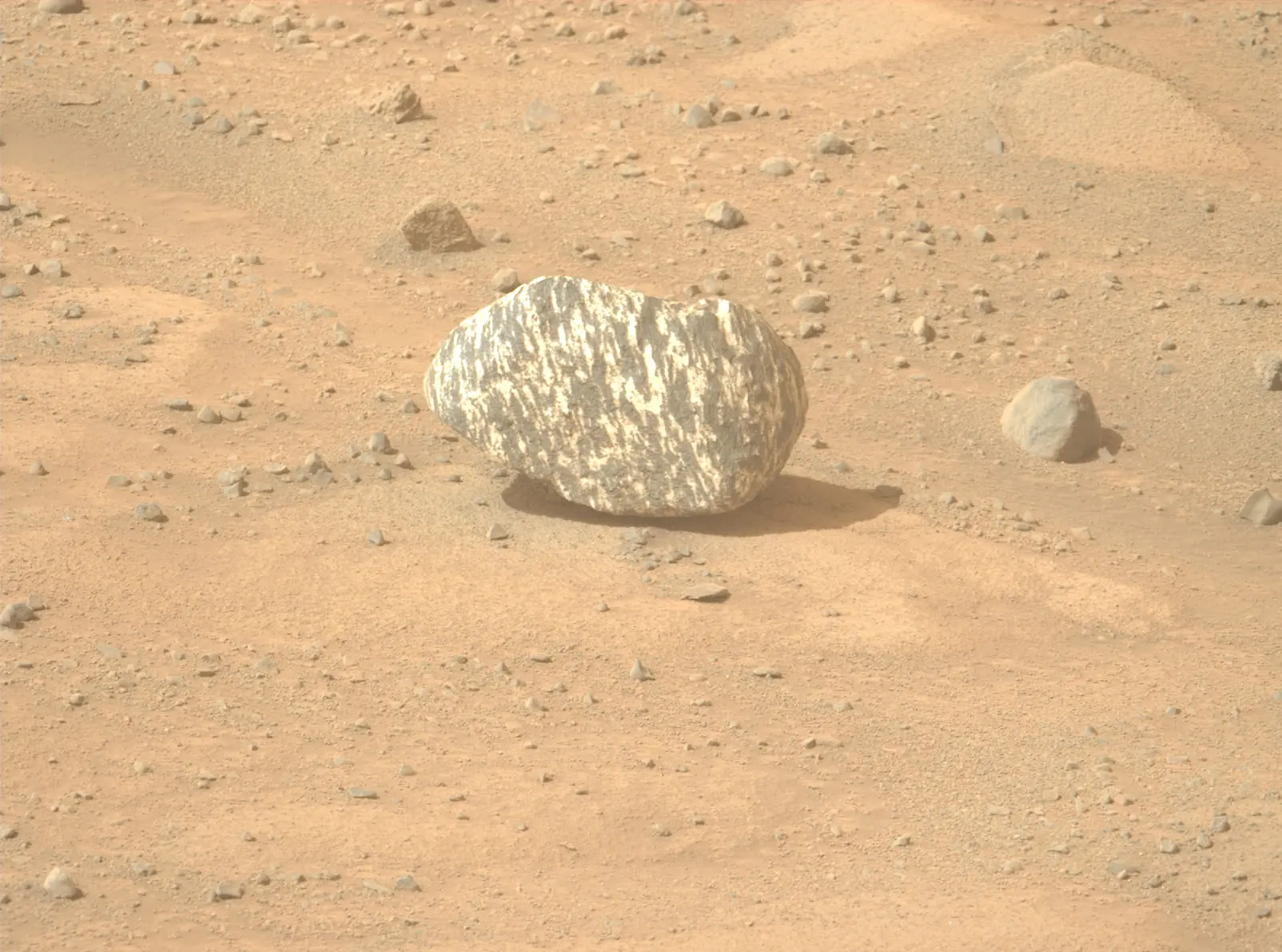Imagem da notícia: Nasa coleta rocha inédita em marte que pode desvendar mistério sobre existência de vida no planeta
