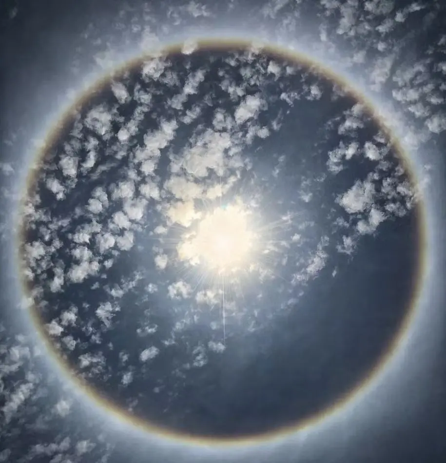 Imagem da notícia: Halo solar é sinal de chuva? Saiba o que significa esse fenômeno que chamou atenção no Piauí