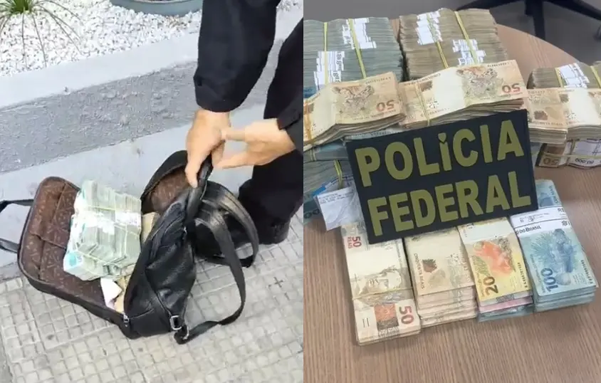 Imagem da notícia: Dupla é presa pela PF com meio milhão de reais em Juazeiro do Norte; suspeita de corrupção eleitoral