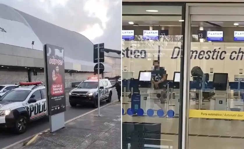 Imagem da notícia: Policial civil armado ameaça funcionário de companhia aérea no Aeroporto de Fortaleza