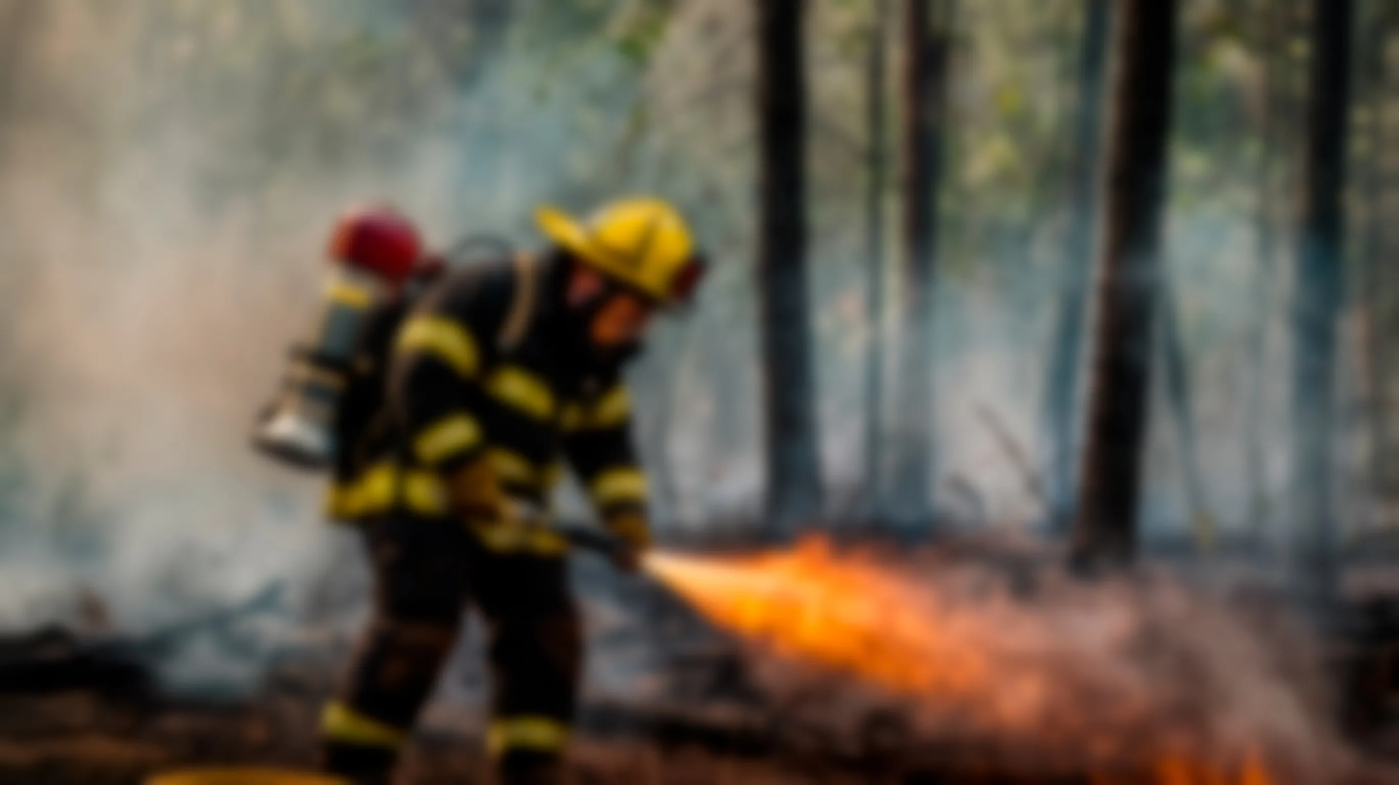 Os incêndios florestais emitem grandes quantidades de gases poluentes