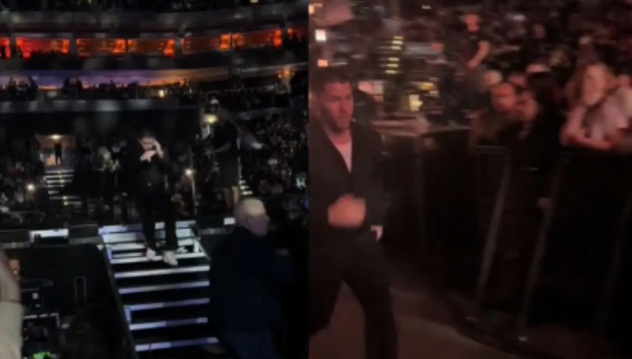 Imagem da notícia: Nick Jonas deixa palco correndo após susto com laser na testa; entenda o que aconteceu