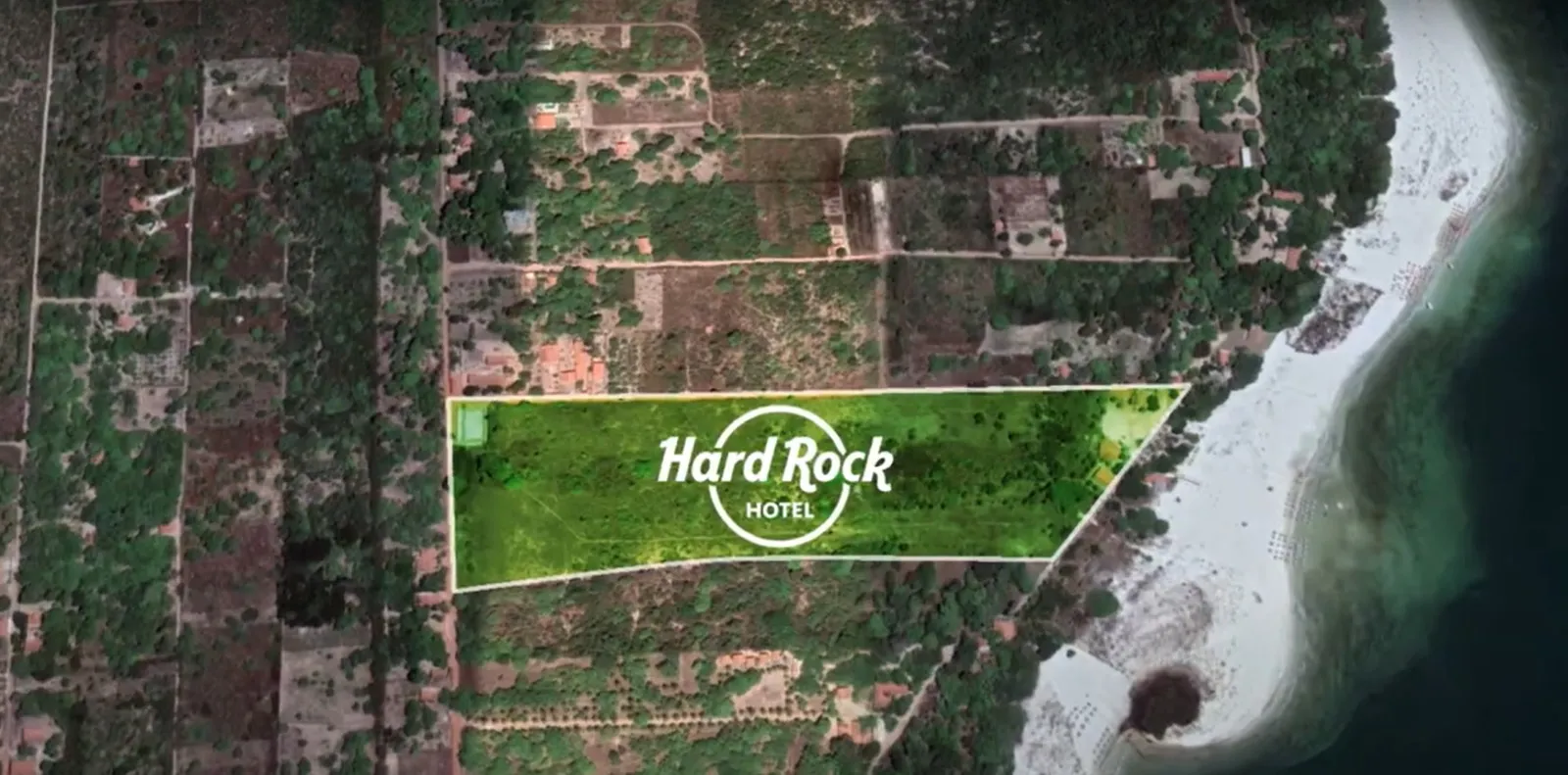 Área destinada ao Hard Rock Hotel Jeri na Lagoa Paraíso