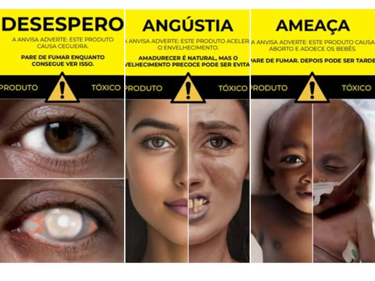 Imagem da notícia: Anvisa aprova novas imagens de advertência para embalagens de carteira de cigarro; veja