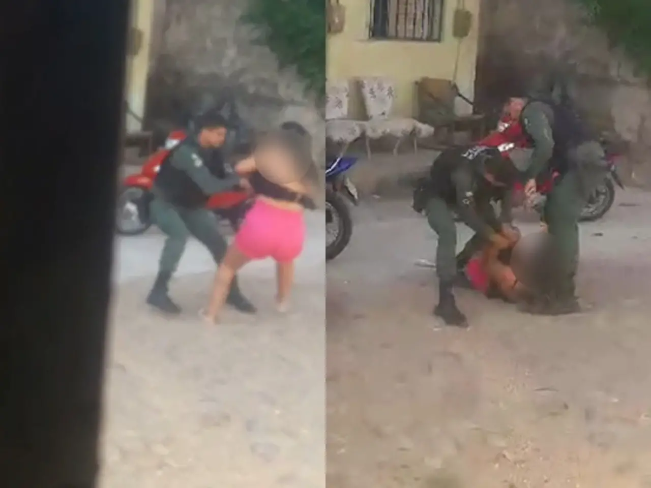 Imagem da notícia: Mulher leva rasteira de PM e é agredida em abordagem no Ceará; Polícia acusa jovem de 'desacato'