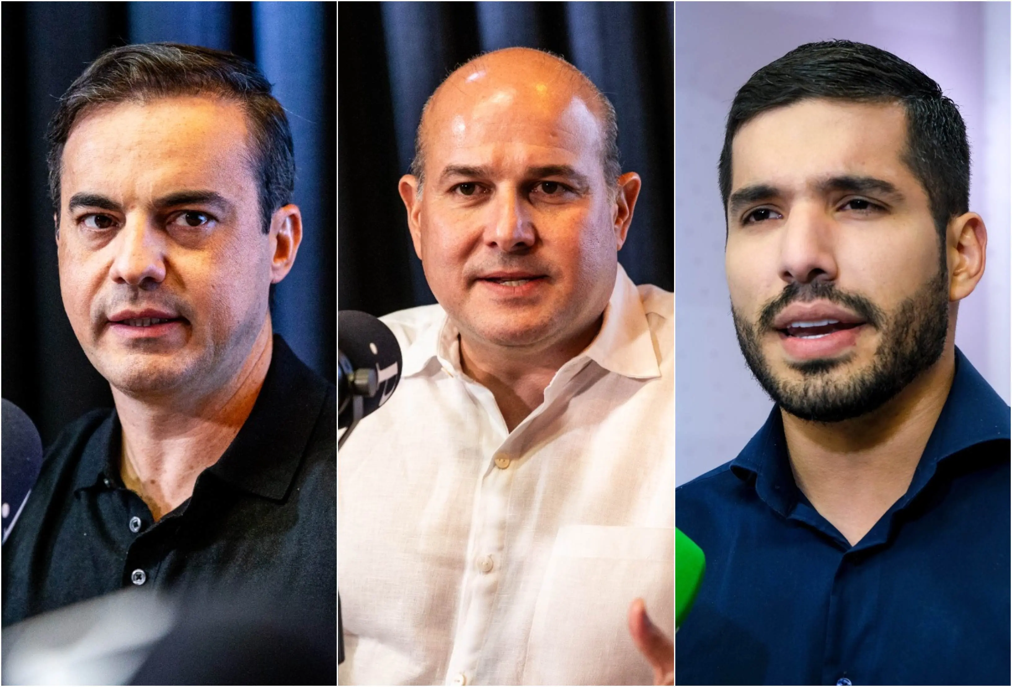 Capitão Wagner; Roberto Cláudio; André Fernandes