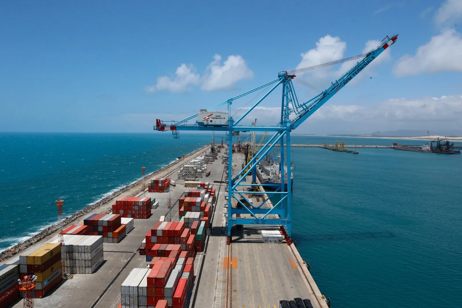 São Gonçalo do Amarante, onde fica o Porto do Pecém, concentra mais de 48% das exportações do estado no acumulado de janeiro a setembro de 2024