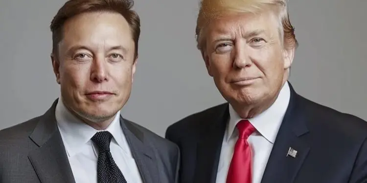 Elon Musk, CEO da SpaceX, e Donald Trump, presidente eleito dos EUA