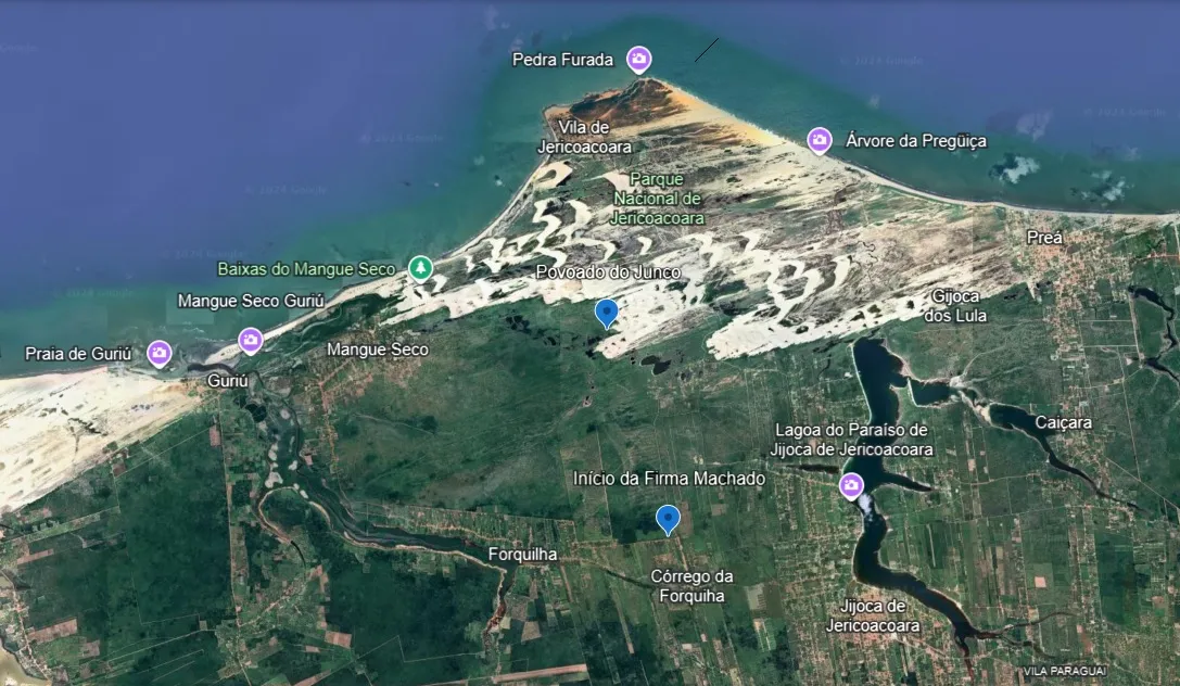 Junco fica localizado entre fazenda pertencente a empresária e a Vila de Jericoacoara