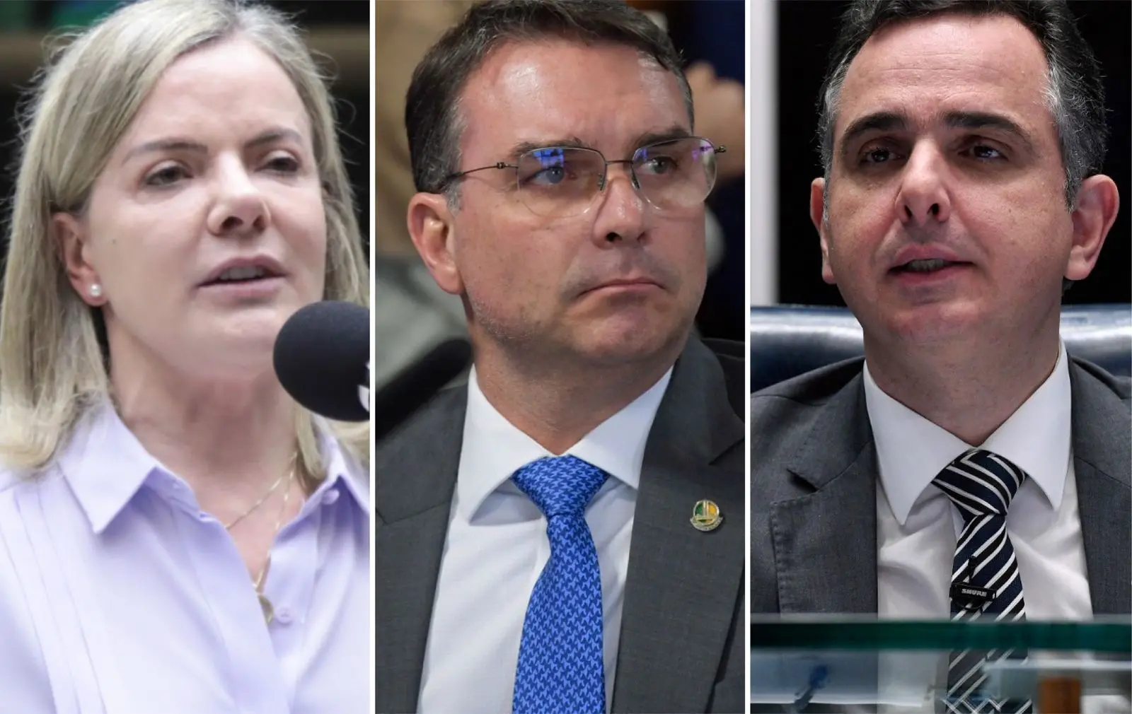 Imagem da notícia: Veja o que Gleisi, Flávio Bolsonaro, Pacheco e outros políticos falaram sobre a Operação Contragolpe