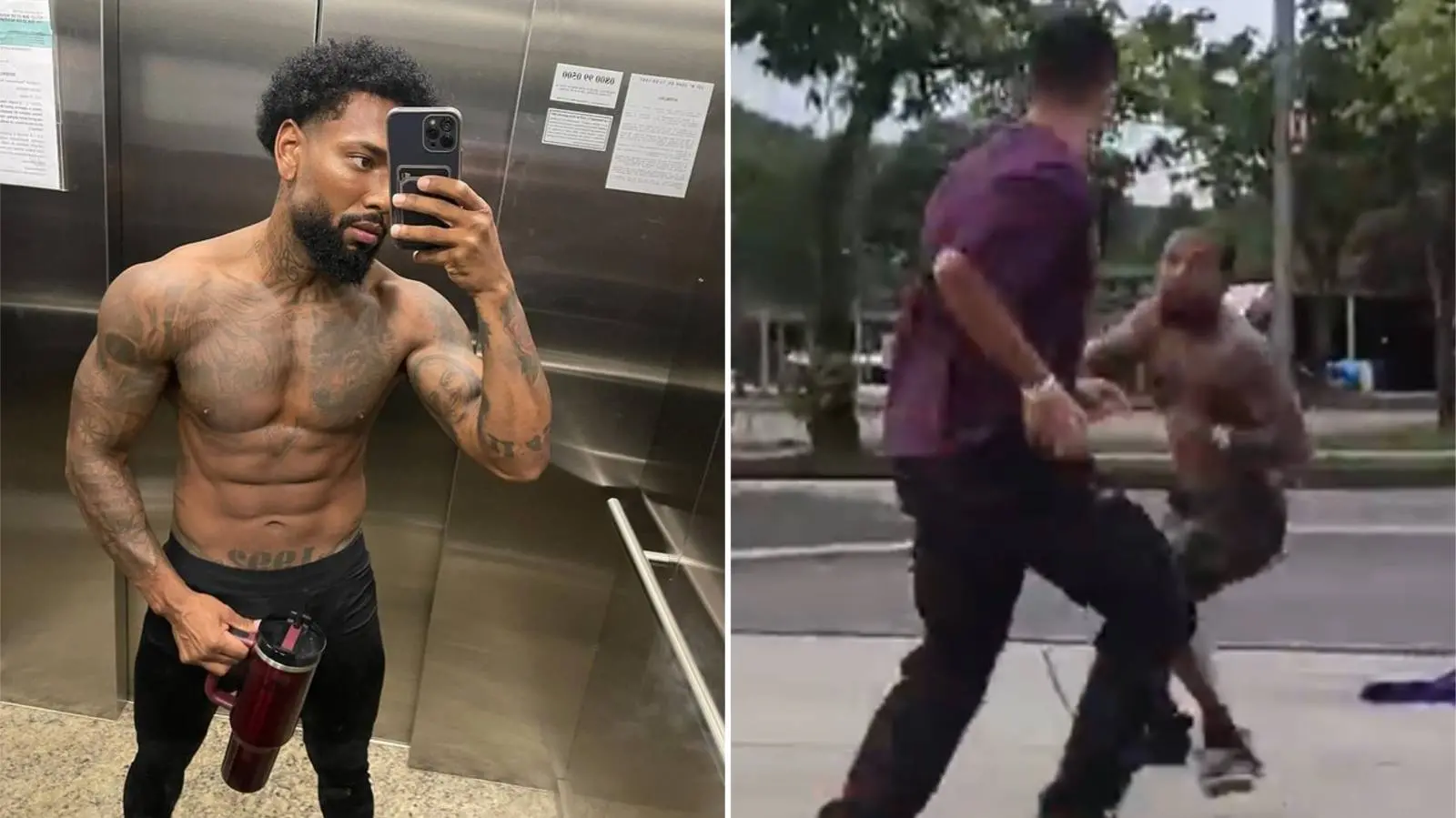 Imagem da notícia: Vídeo mostra Nego do Borel brigando em rua do Rio de Janeiro; 'Chega de apanhar'