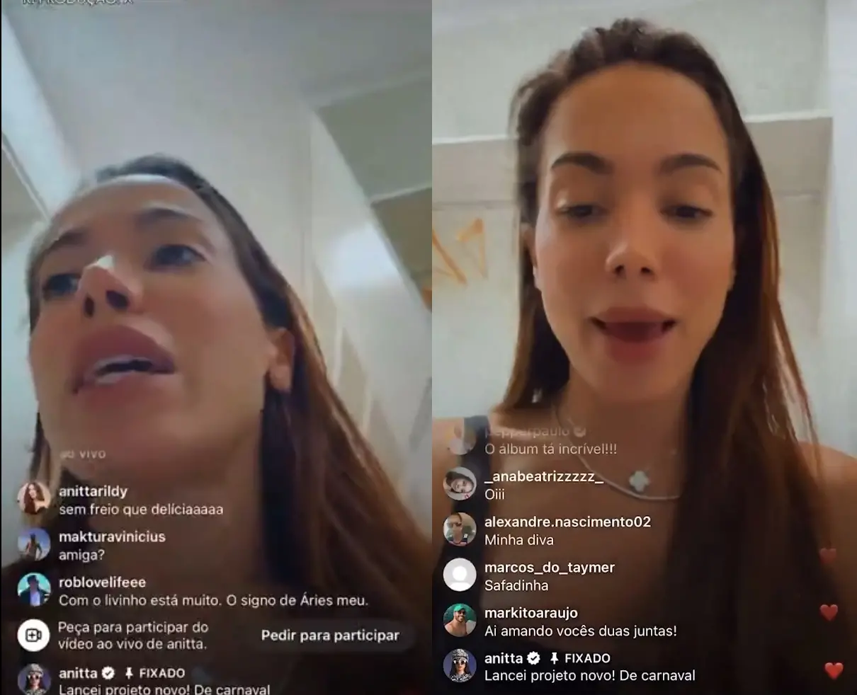 Imagem da notícia: Anitta confirma que teve briga com Ivete Sangalo: 'Ela que me perdoou'