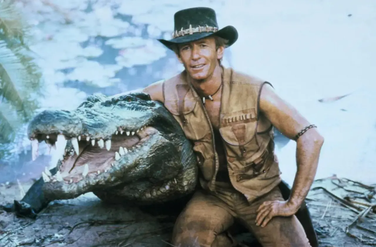 Imagem da notícia: Crocodilo Dundee: Morre Burt, animal do clássico filme dos anos 80 com Paul Hogan, aos 90 anos