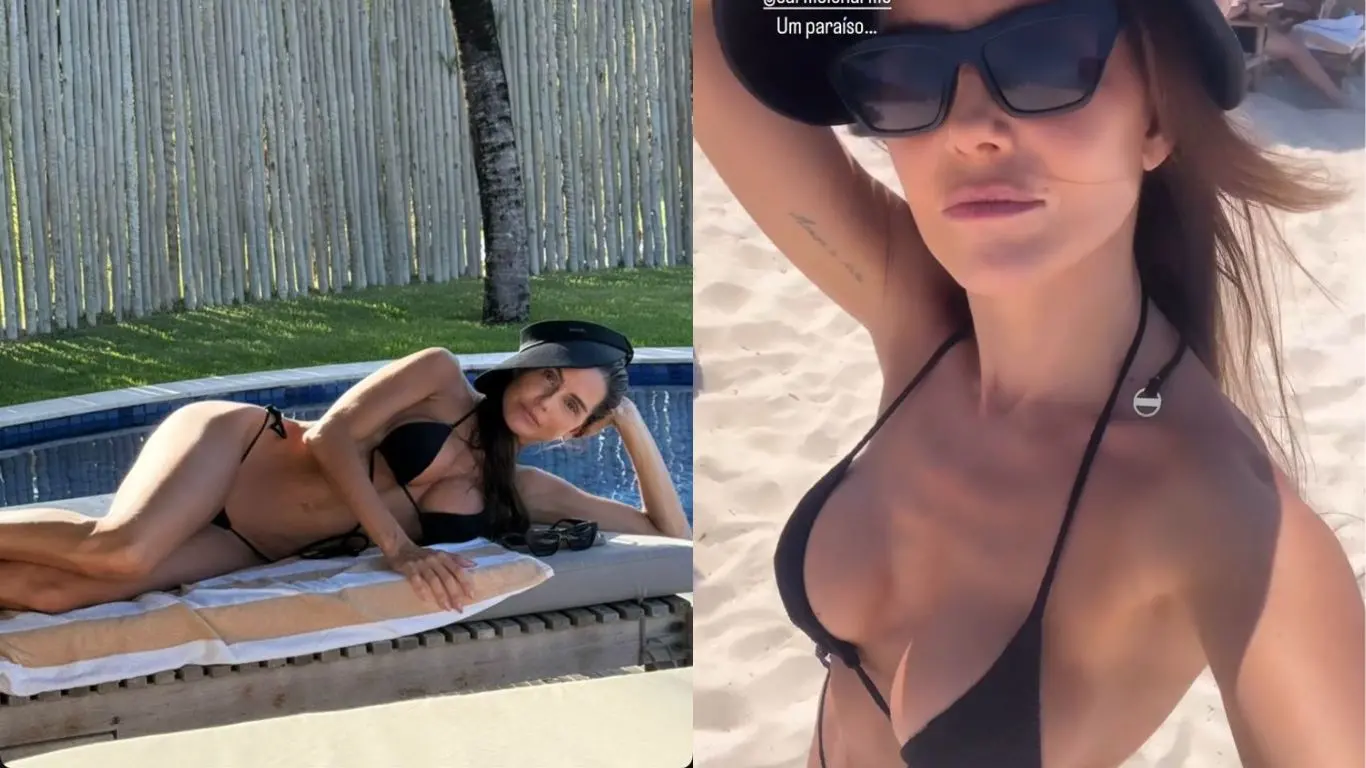 Imagem da notícia: Deborah Secco curte últimos dias do ano em praia no Ceará