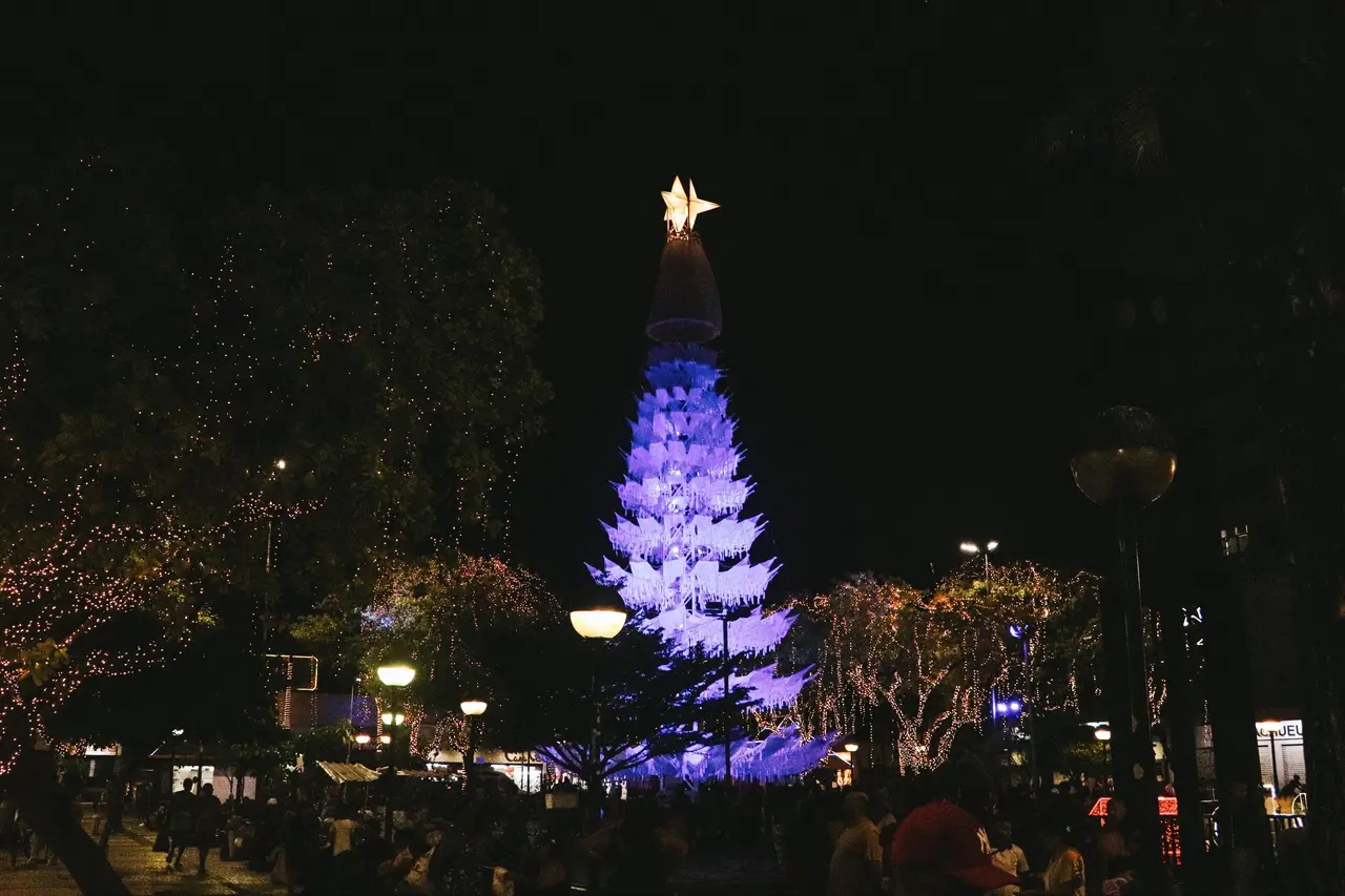 Árvore de Natal na Praça do Ferreira