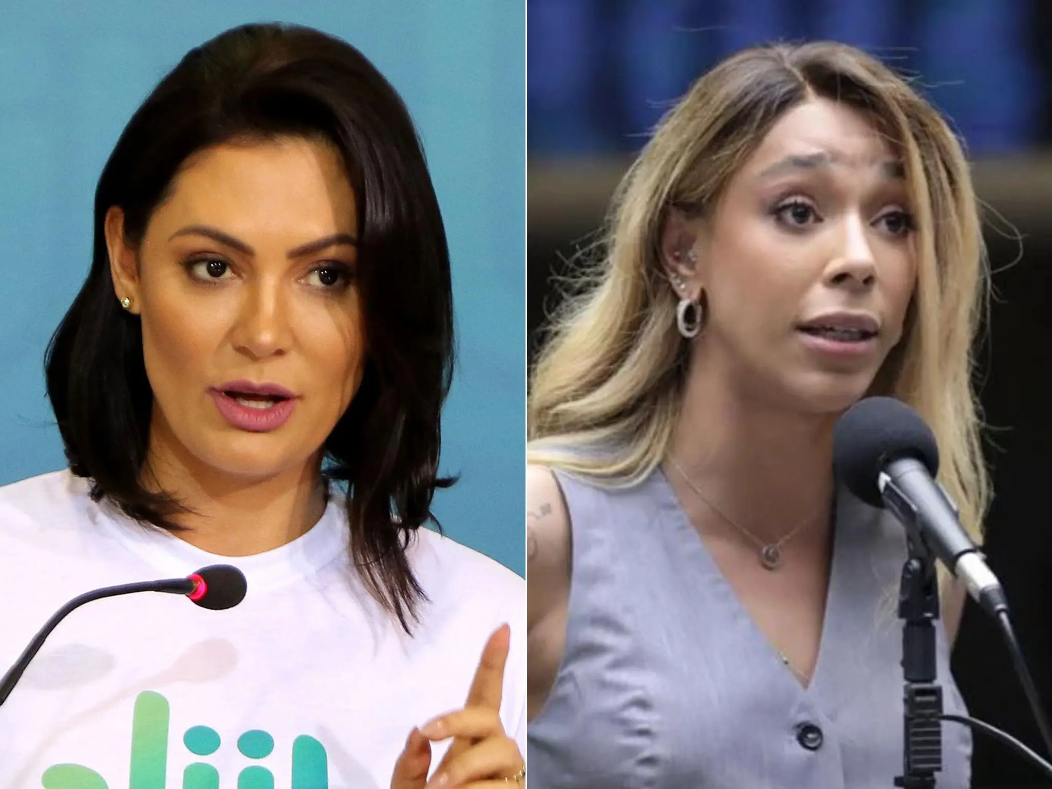 Imagem da notícia: STF nega queixa-crime de Michelle Bolsonaro contra Erika Hilton e arquiva caso