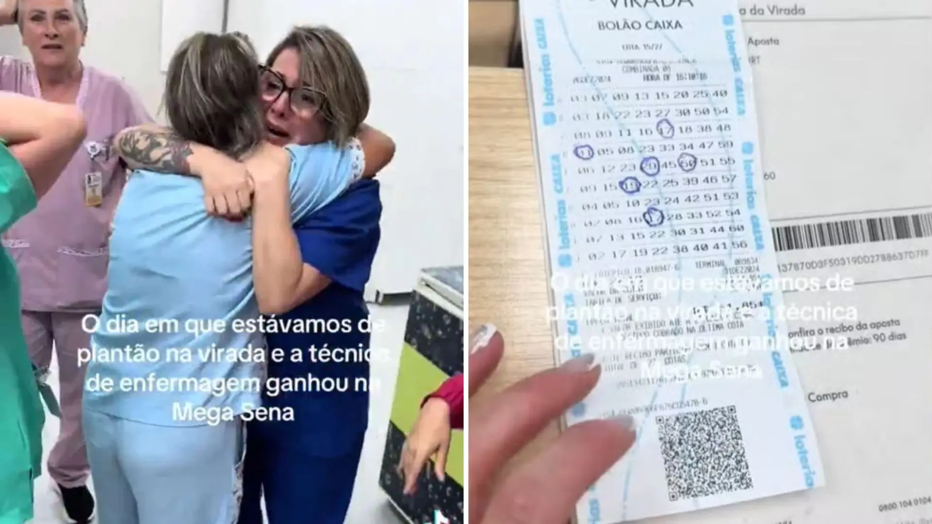 Imagem da notícia: Técnica de enfermagem abandonou plantão ao achar que ganhou Mega da Virada: 'Tive que voltar à realidade' 