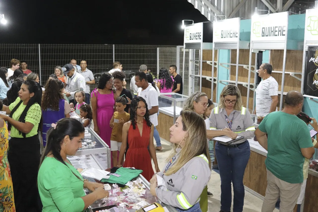 Dia da inauguração do projeto Florescer Quixeré, que foi criado para fortalecer o empreendedorismo e promover o desenvolvimento econômico local