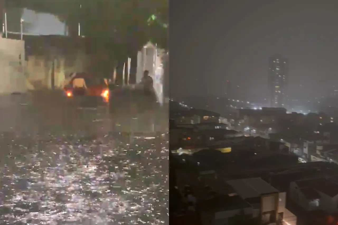 Imagem da notícia: Fortaleza tem forte chuva com alagamentos, risco de desabamento e queda de energia na noite desta terça (14)