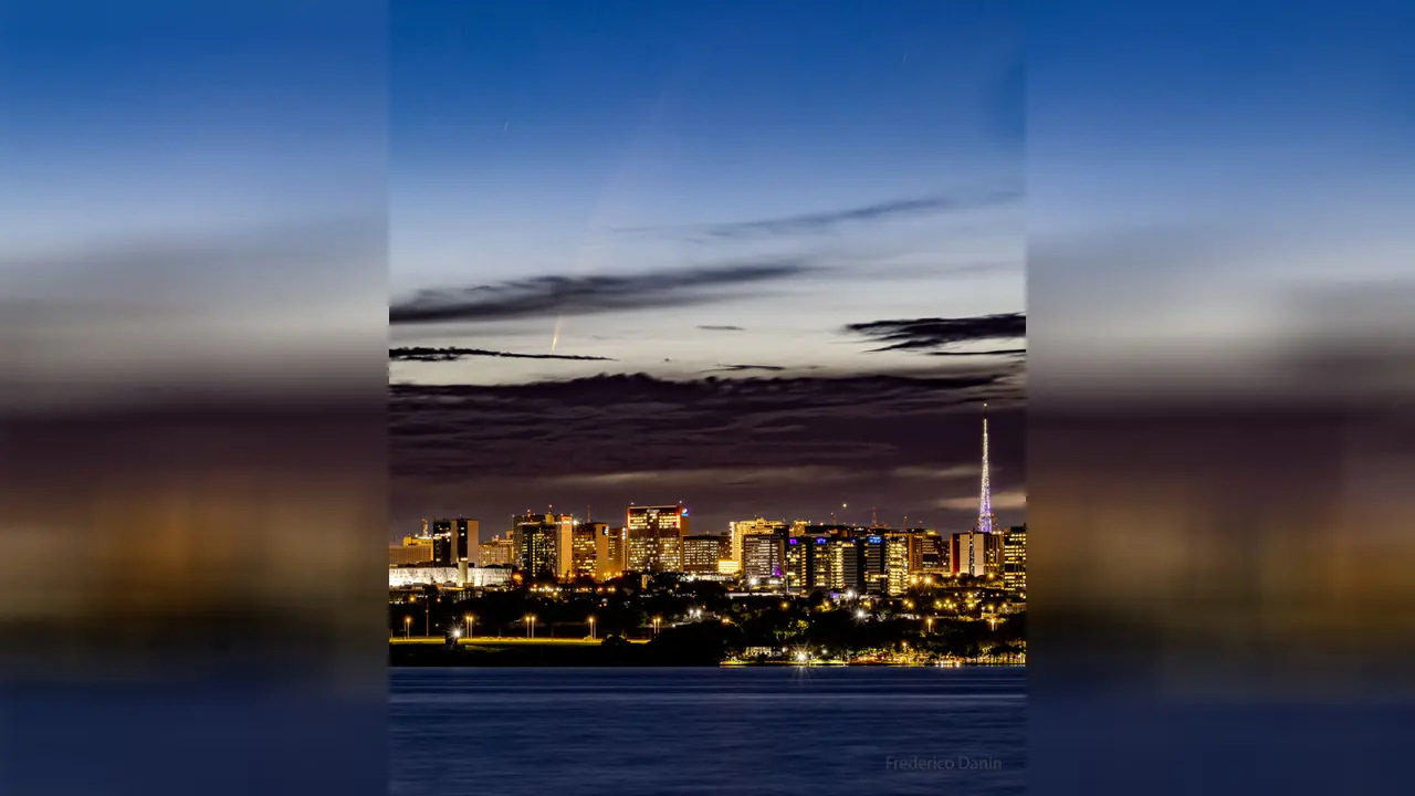 Imagem da notícia Foto de cometa tirada no DF é escolhida pela Nasa como a 'imagem astronômica do dia'