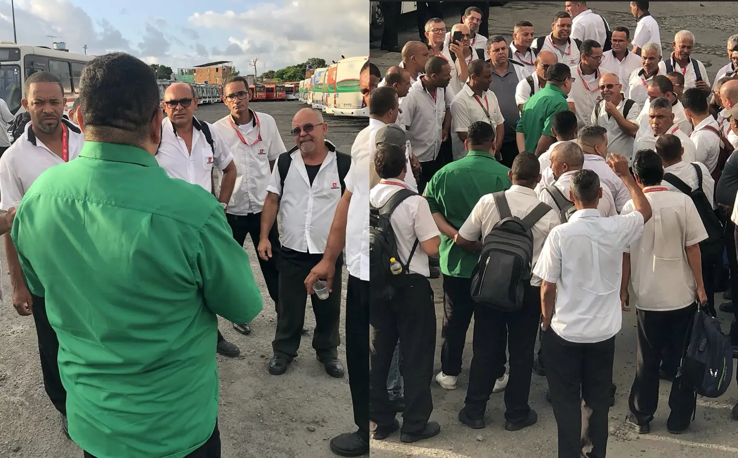Imagem da notícia: Paralisação de motoristas de ônibus por atraso de pagamento deixa Recife com paradas e terminais lotados