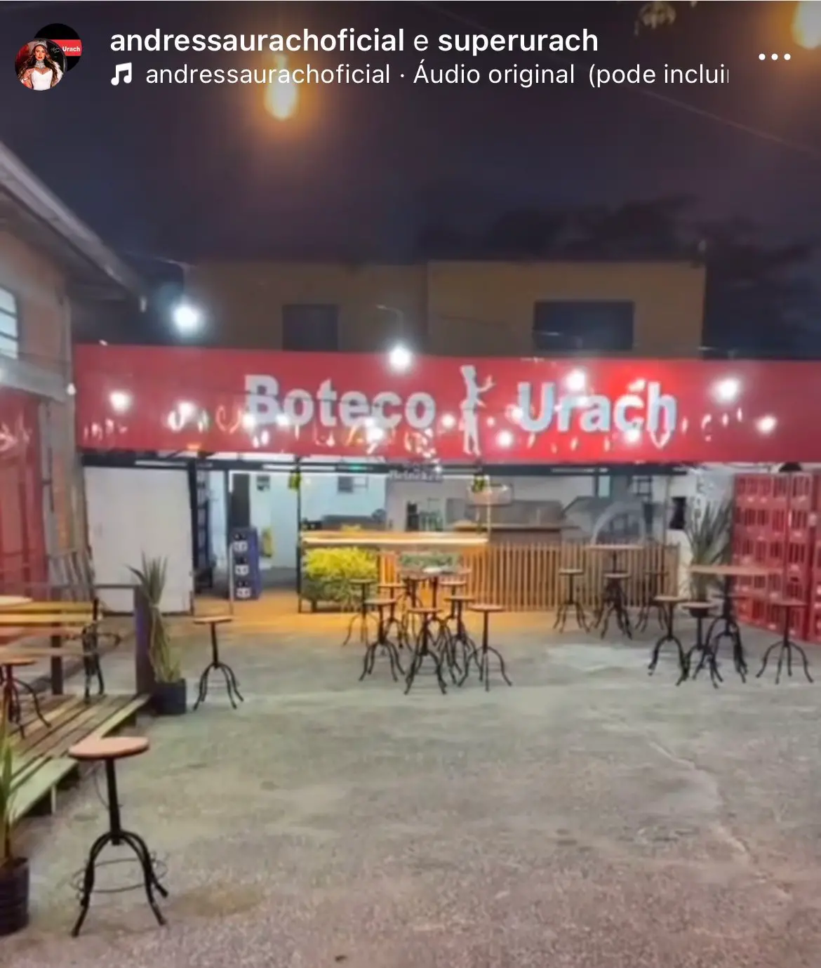 Imagem da notícia: Após abrir supermercado, Andressa Urach inaugura boteco no RS
