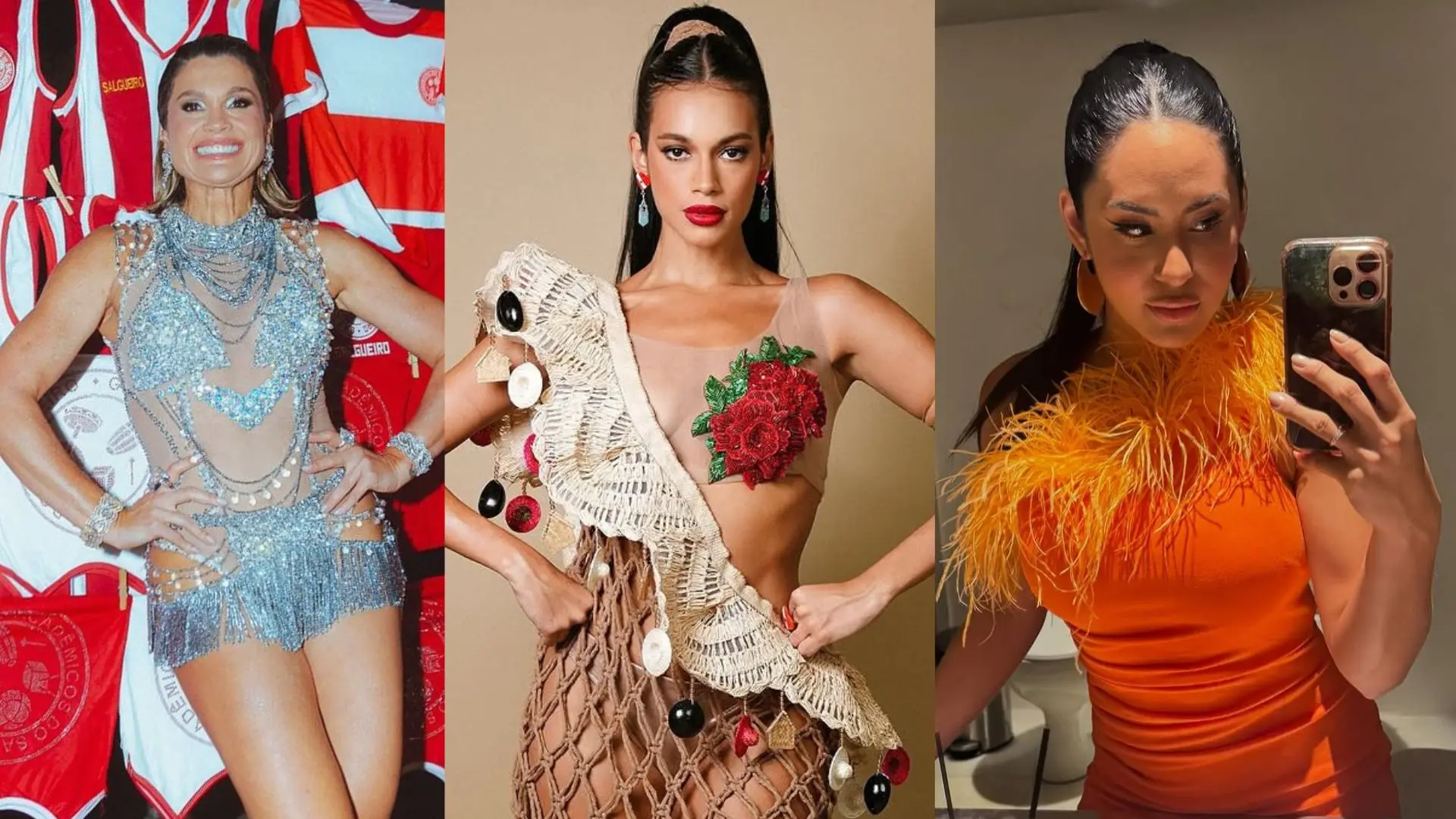 Imagem da notícia: De apresentadoras a ex-BBBs, veja musas das escolas de samba no Carnaval 2025