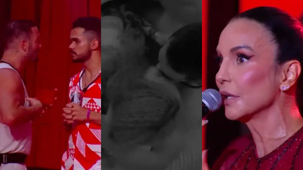 Imagem da notícia: BBB 25: Festa com Ivete Sangalo tem hits do Carnaval, 'puxão de orelha' nos confinados e beijo de Maike e Giovanna
