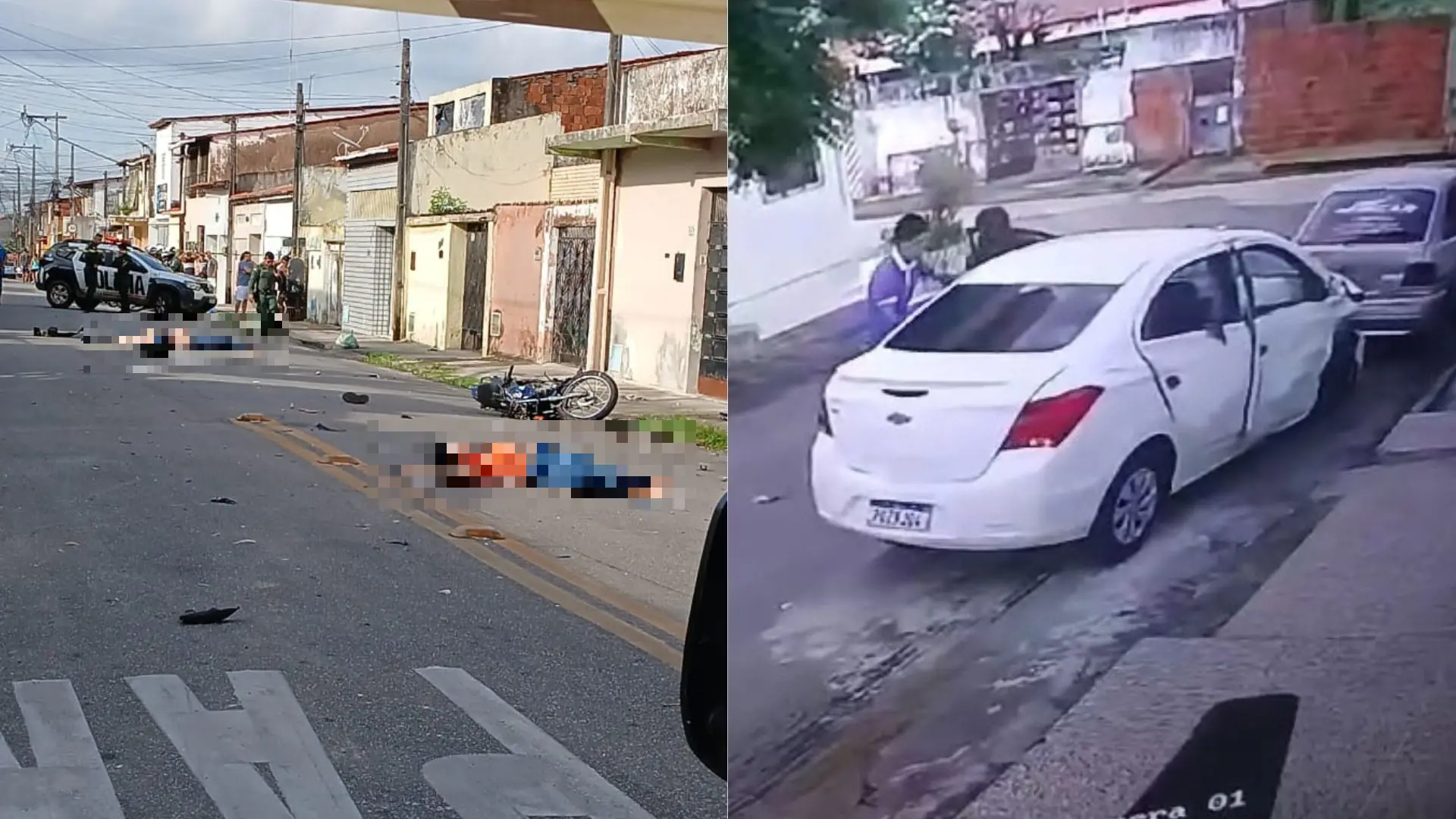 Imagem da notícia: Carro em fuga atropela e mata duas pessoas no bairro Henrique Jorge, em Fortaleza