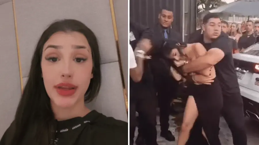 Imagem da notícia: Bia Miranda, neta de Gretchen e grávida de Gato Preto, envolve-se em briga generalizada; veja vídeo