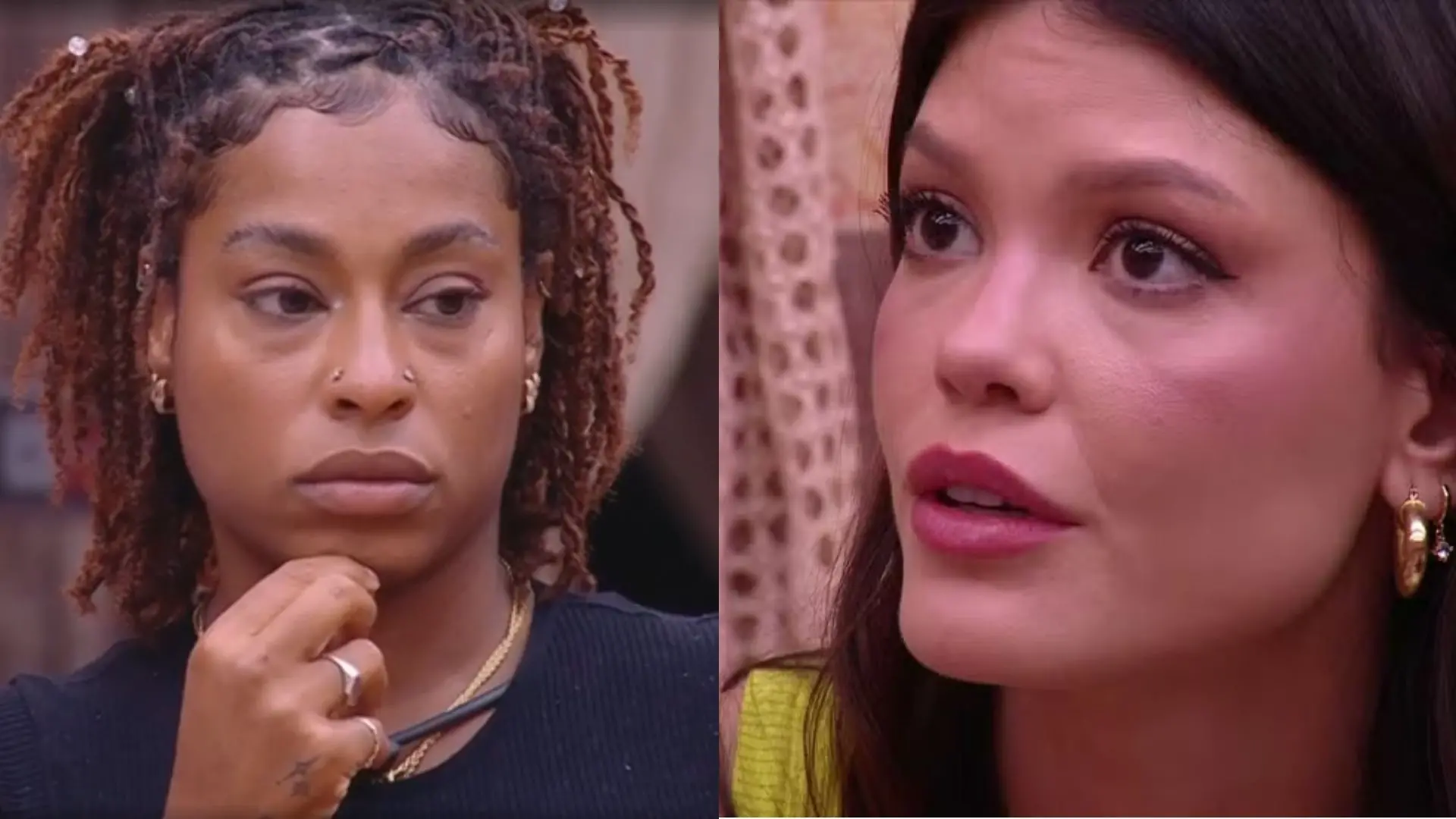 Imagem da notícia: Vitória Strada e Thamiris se desentendem e trocam farpas após formação de Paredão no BBB 25