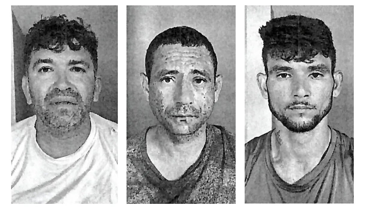 Francisco Márcio Freire, Francisco Teodósio Ramos Neto e Jardson do Nascimento Silva tiveram a prisão preventiva decretada pela Justiça