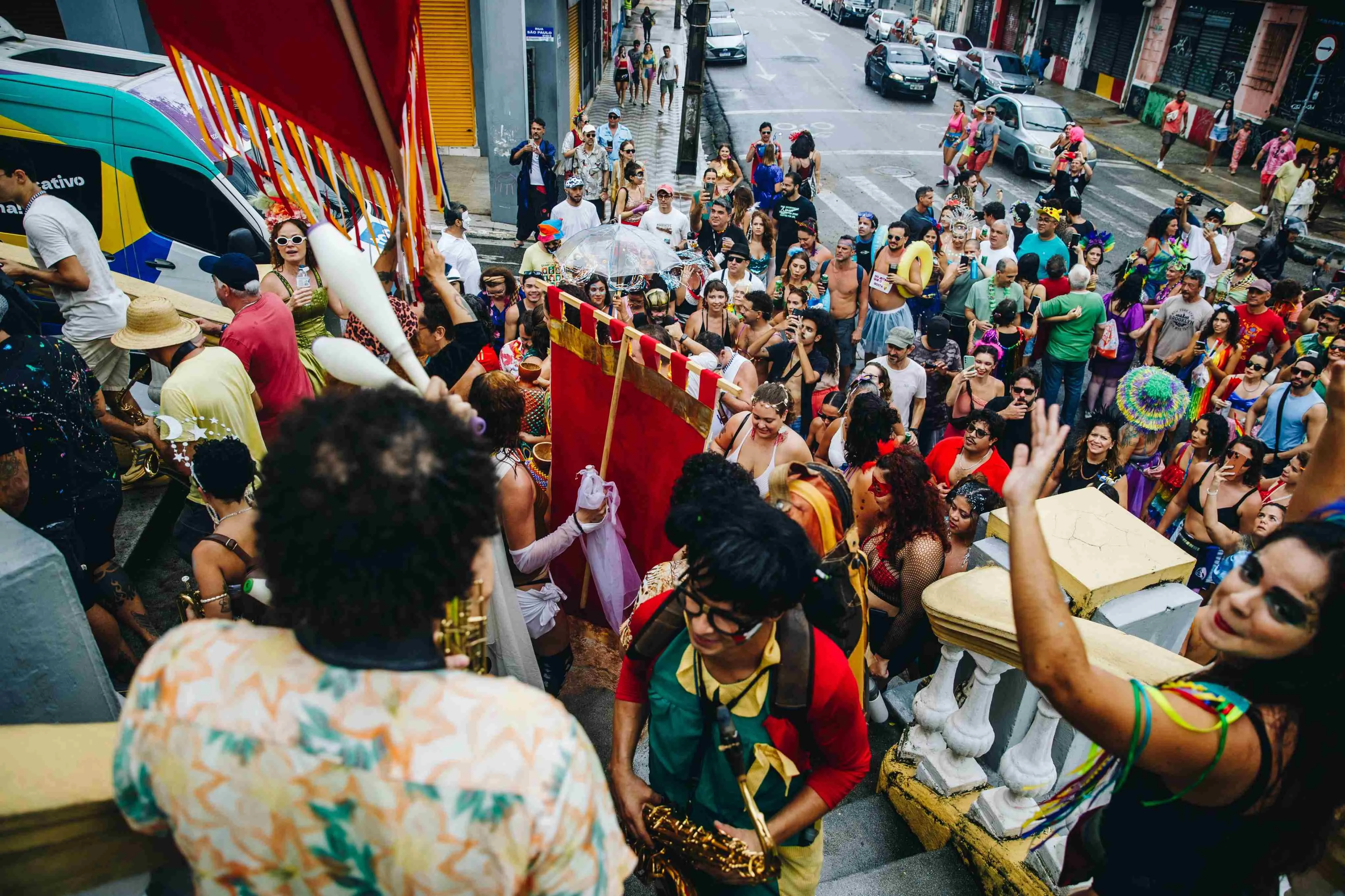 Cortejo busca ocupar as ruas do Centro de Fortaleza