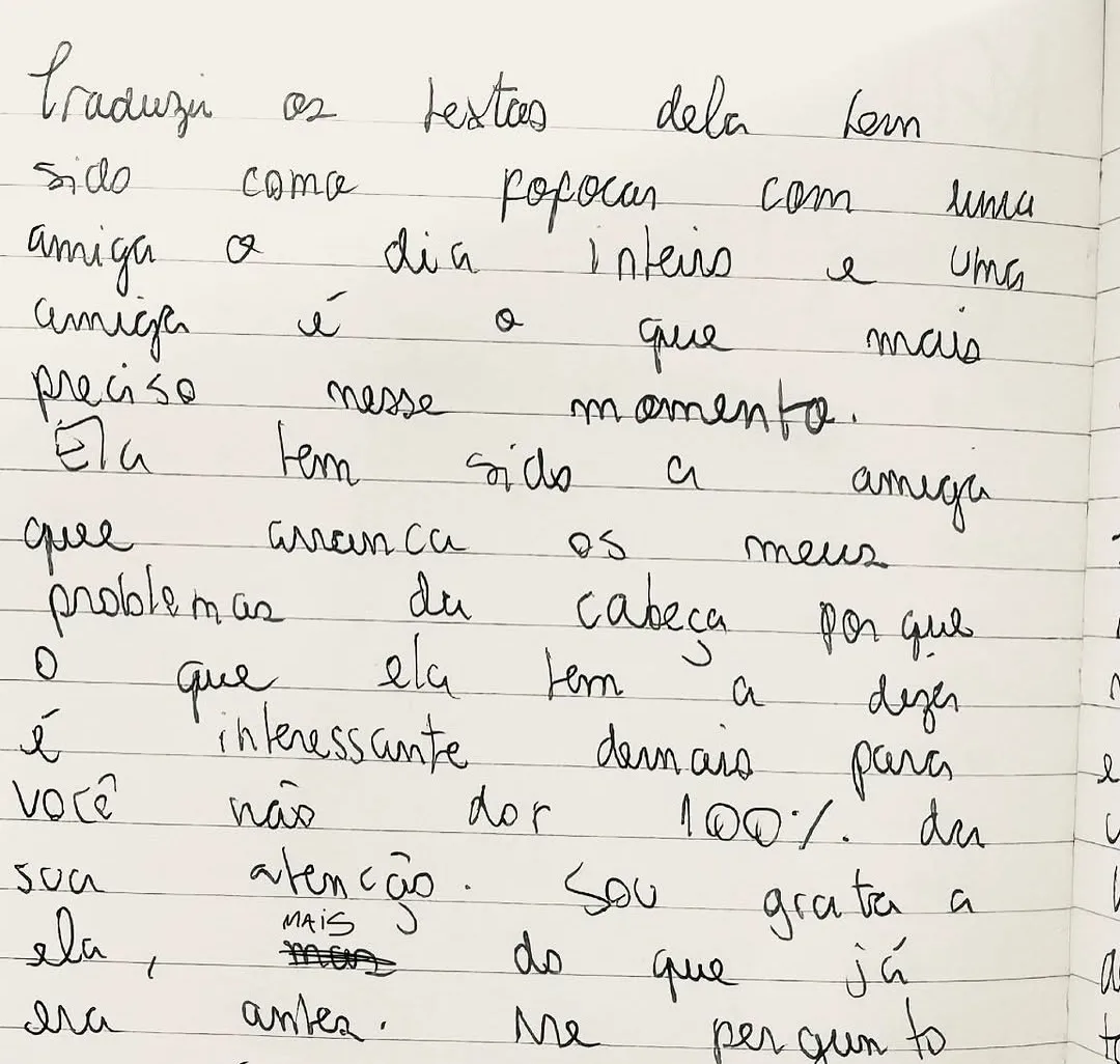 Escritora Cecilia Madonna Young compartilhou parte do processo da tradução nas redes sociais