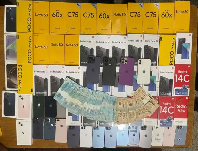 Imagem da notícia: Investigação de furtos em festas de Pré-Carnaval em Fortaleza leva a Polícia a recuperar 100 aparelhos celulares