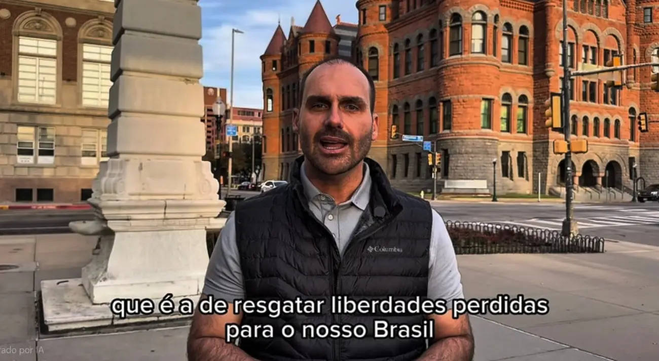 Imagem da notícia: Eduardo Bolsonaro pede licença do cargo de deputado para viver nos EUA