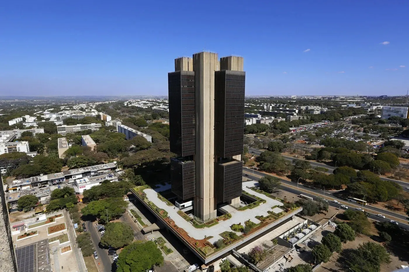 Vista aérea do Banco Central do Brasil