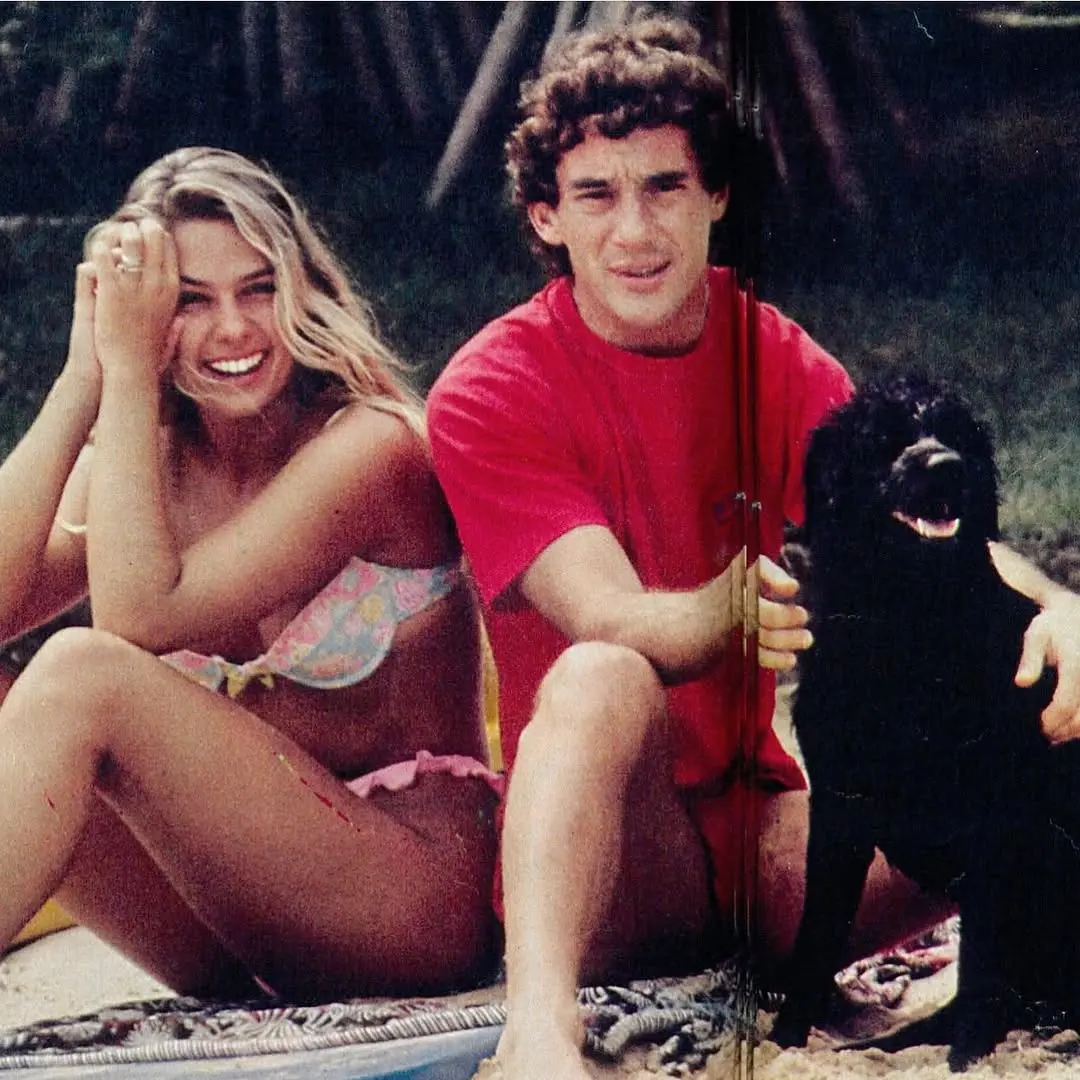 Imagem da notícia: Adriane Galisteu publica homenagem pelos 65 anos de Ayrton Senna; confira