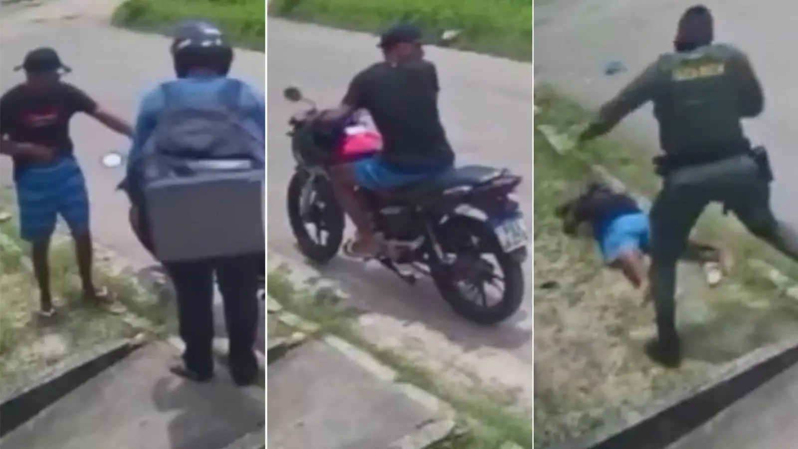 Homem é flagrado por PMs roubando moto e é preso em Maracanaú; veja vídeo