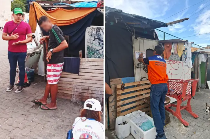 Imagem da notícia: Prefeitura desocupa 21 moradias de pessoas em situação de rua debaixo de viaduto no Papicu, em Fortaleza