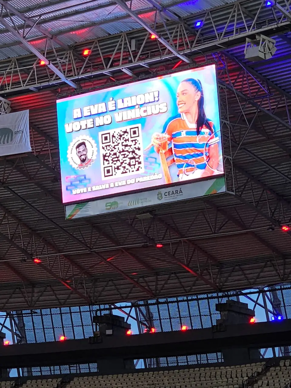 Imagem da notícia: Fortaleza faz campanha para cearense do BBB antes de jogo contra o Fluminense