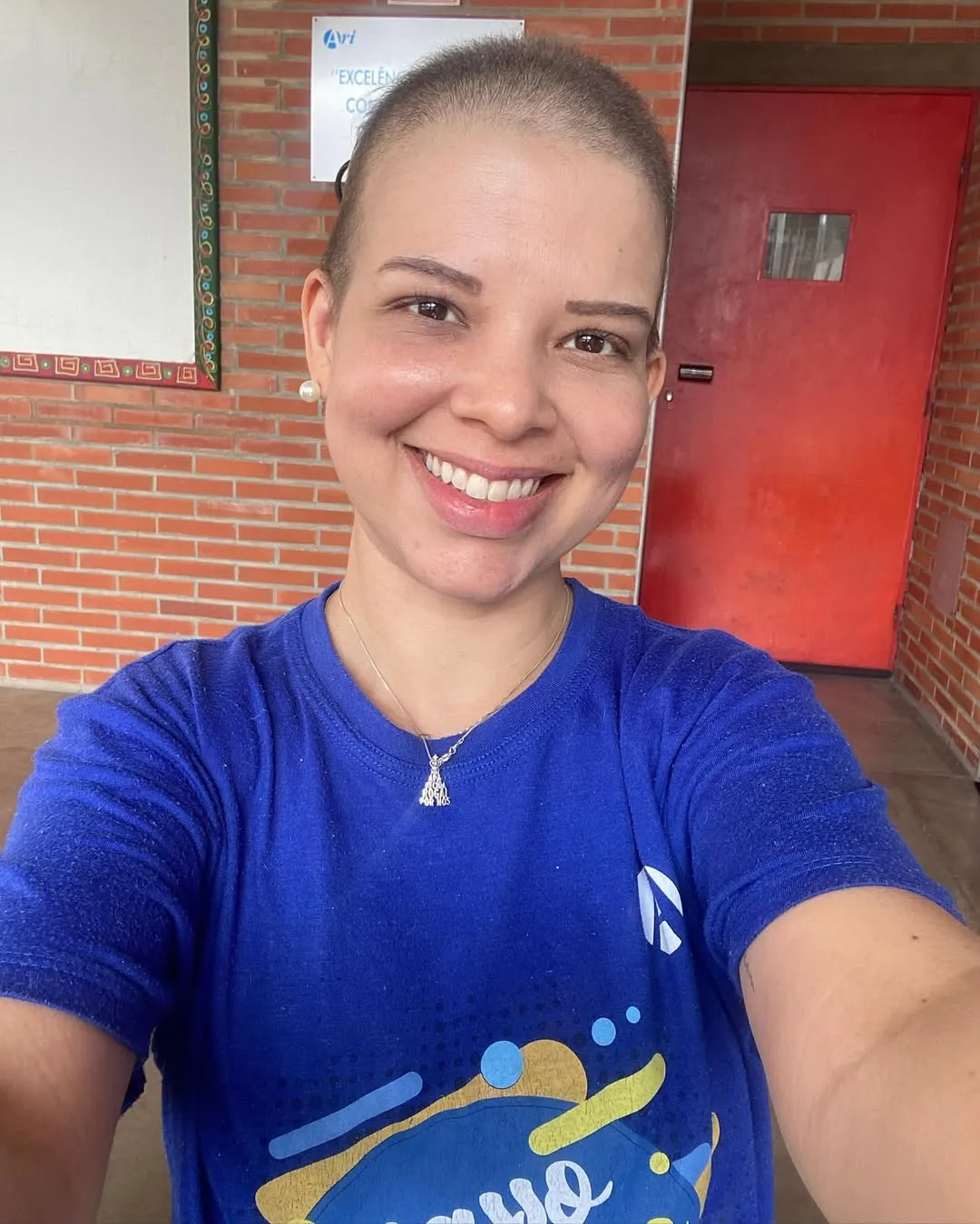 Mariana frequentava aulas durante tratamento contra o câncer de mama