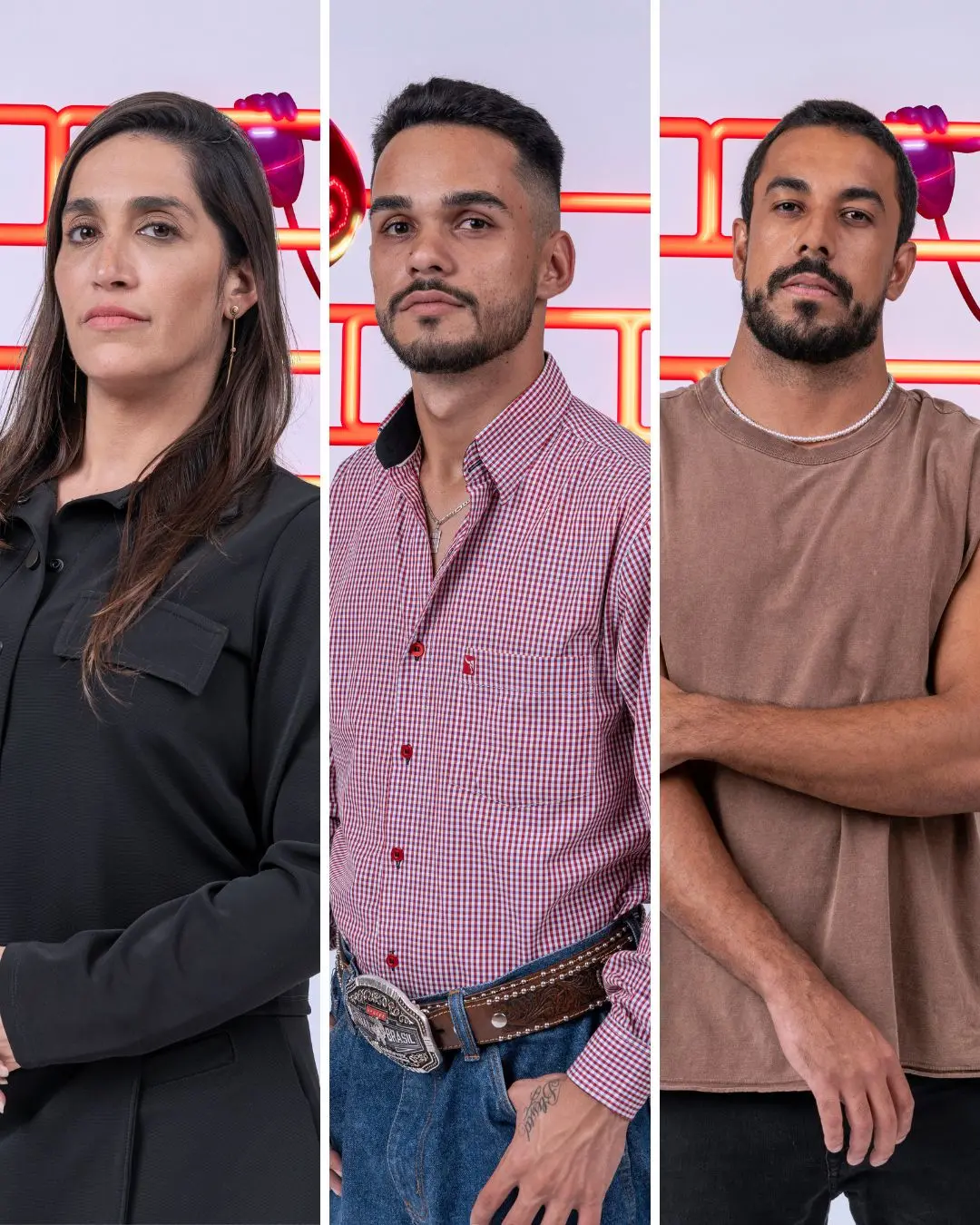 Imagem da notícia: Enquete BBB 25: Dani, João Pedro ou Maike? Vote em quem deve sair no Paredão do reality