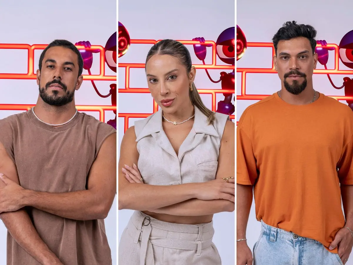 Imagem da notícia: Enquete BBB 25: Maike, Renata ou Vinícius? Vote em quem deve sair no Paredão do reality