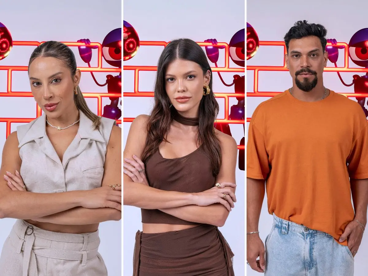 Imagem da notícia Enquete BBB 25: Renata, Vinícius ou Vitória Strada? Vote em quem deve sair no Paredão