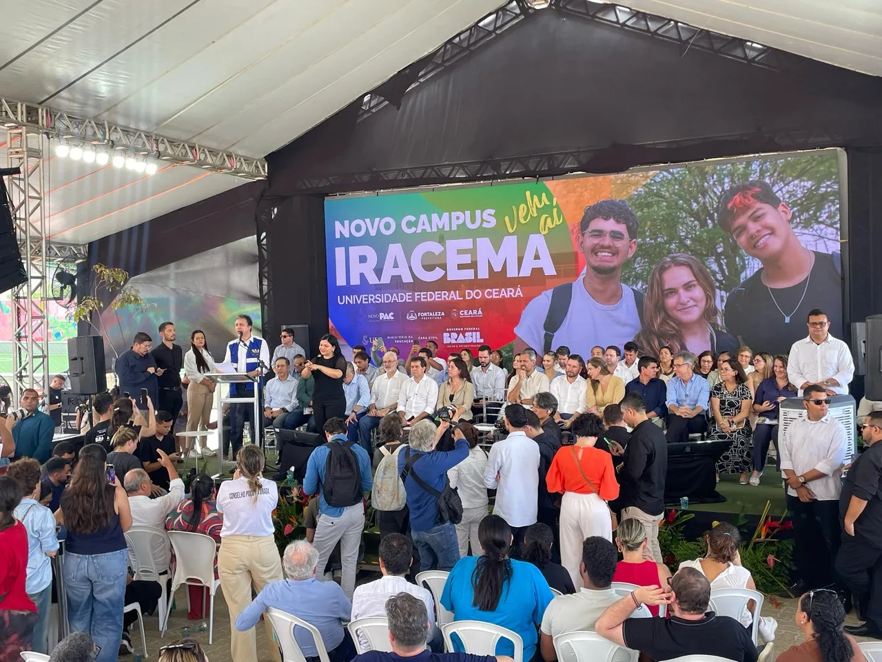 Coletiva de imprensa para início das obras do Campus Iracema da UFC e do novo HUWC