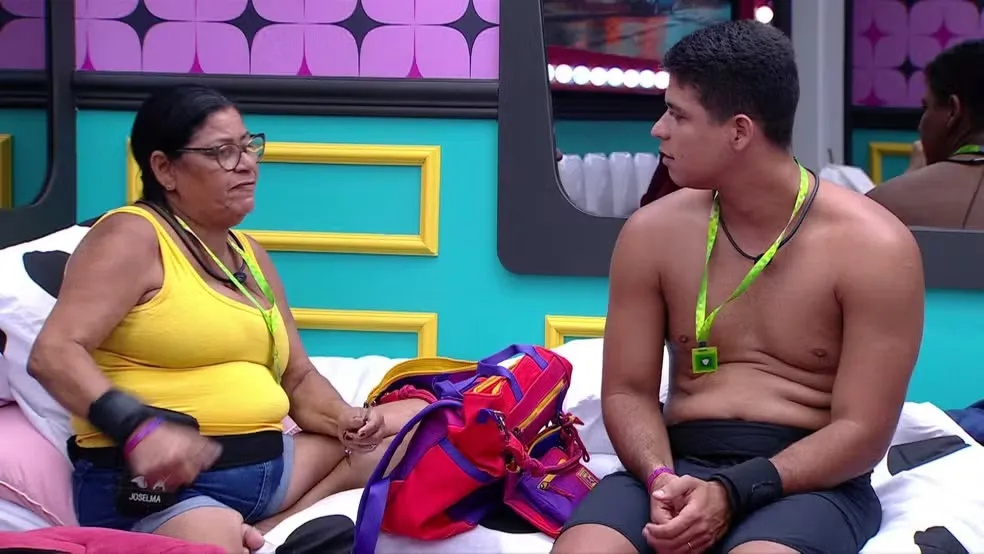 Guilherme entrou no programa com sua sogra, Joselma