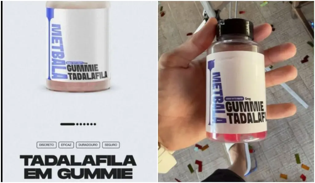 Imagem da notícia: Gummy de tadalafila 'Metbala' tem comercialização e fabricação proibida pela Anvisa