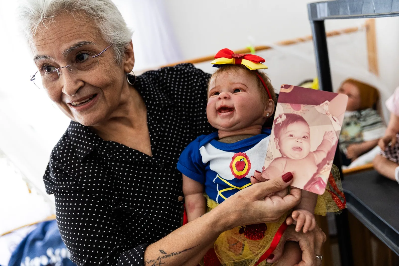 Boneca preferida é inspirada em Roberta, filha de Carolina