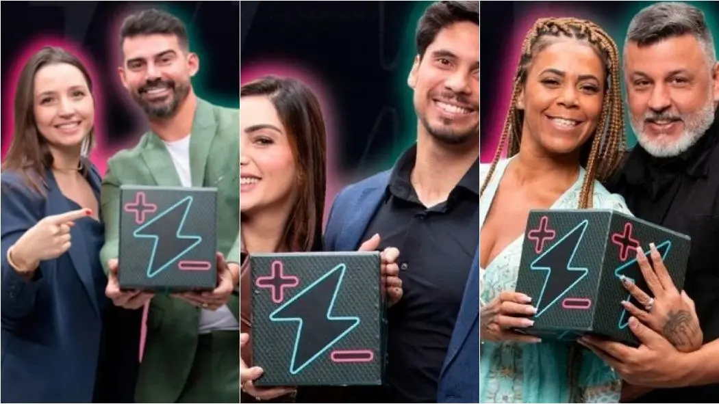 Imagem da notícia Enquete Power Couple: parcial aponta um casal que pode sair do reality nesta quinta; confira qual